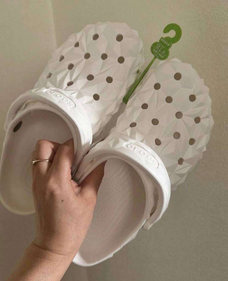 Crocs Класік Клог Геометрія Білі Geometric Clog White — фото 6