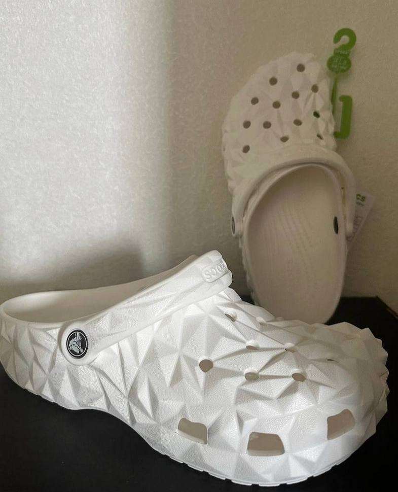 Crocs Класік Клог Геометрія Білі Geometric Clog White — фото 7