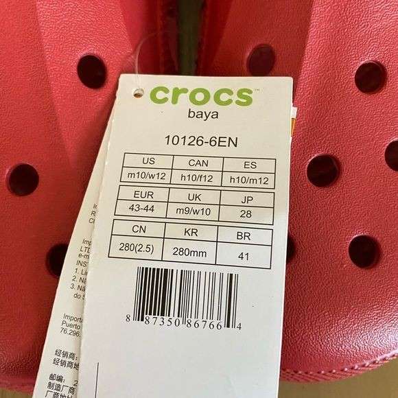 Чоловічі Crocs Бая Клог Червоні Baya Clog Pepper Red — фото 8