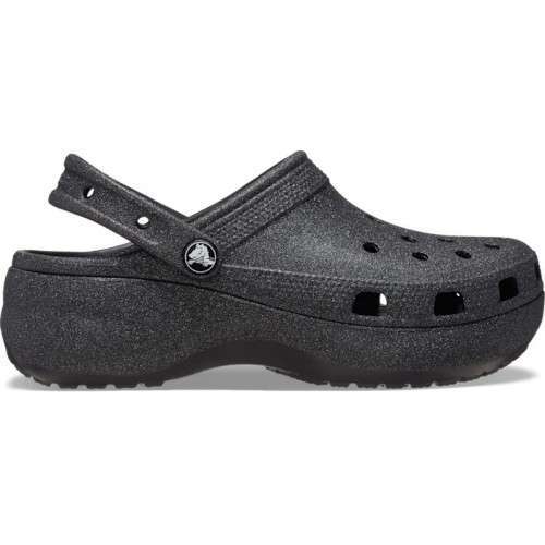 Жіночі Crocs Classic Platform Glitter Clog Black — фото 7