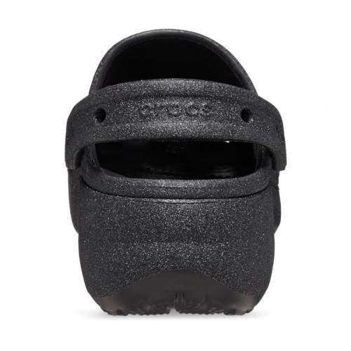 Жіночі Crocs Classic Platform Glitter Clog Black — фото 9