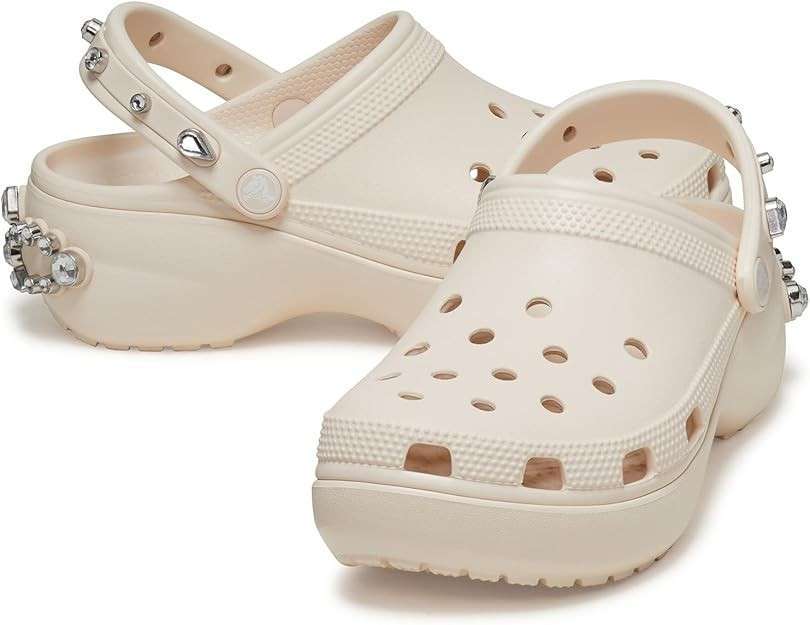 Жіночі Crocs Classic Platform Tiara Clog Dew Bone — фото 1