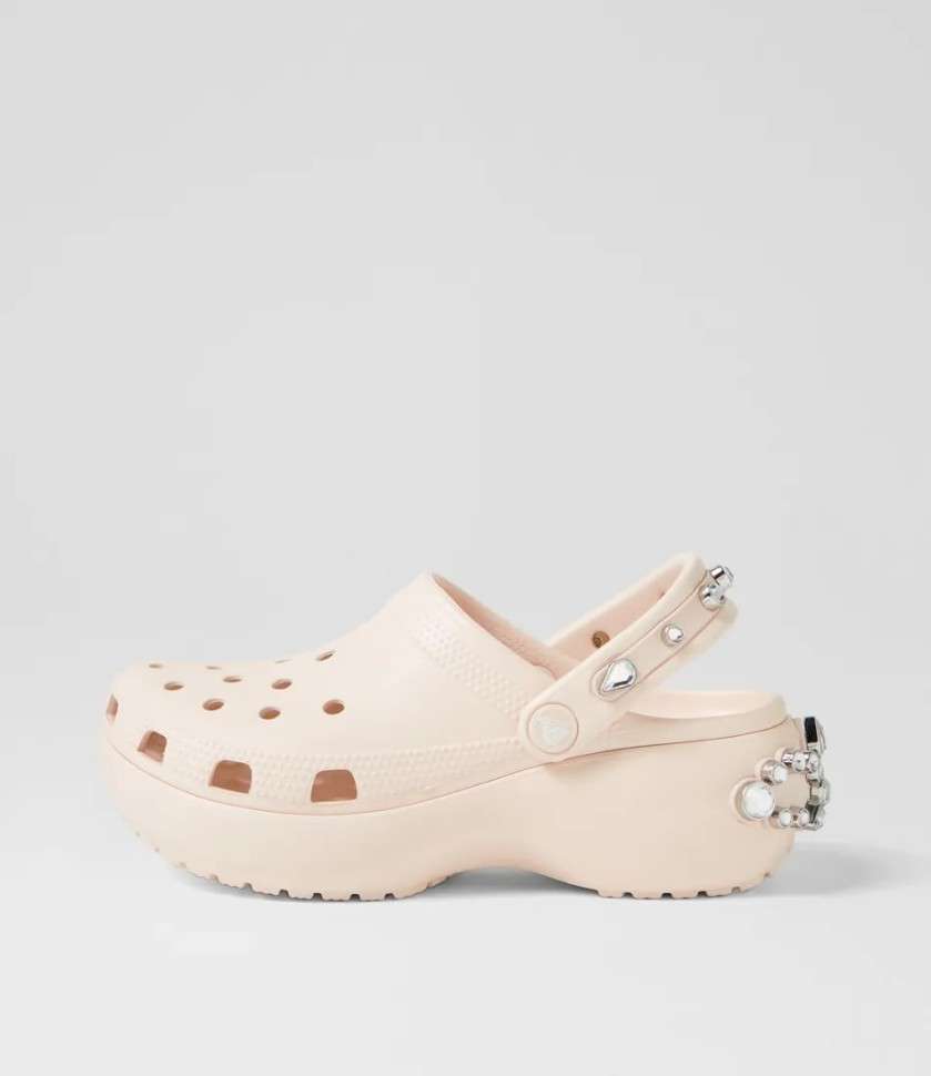 Жіночі Crocs Classic Platform Tiara Clog Dew Bone — фото 8