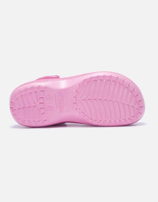 Жіночі Crocs Classic Platform Glitter Clog Pink Tweed — фото 7