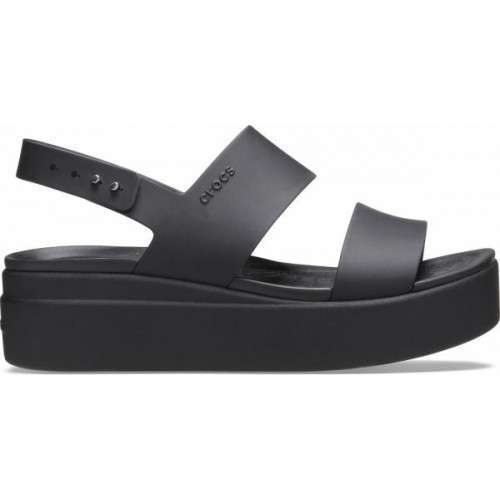 Жіночі Сіндалі Crocs Brooklyn Low Wedge Black/Black — фото 2