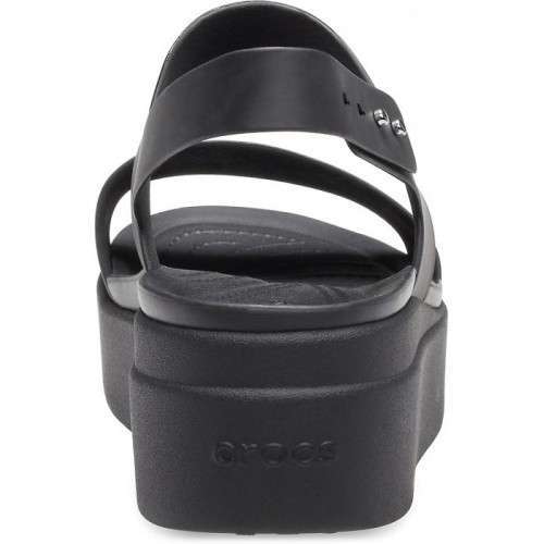Жіночі Сіндалі Crocs Brooklyn Low Wedge Black/Black — фото 3