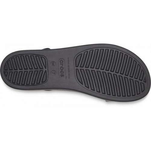 Жіночі Сіндалі Crocs Brooklyn Low Wedge Black/Black — фото 4