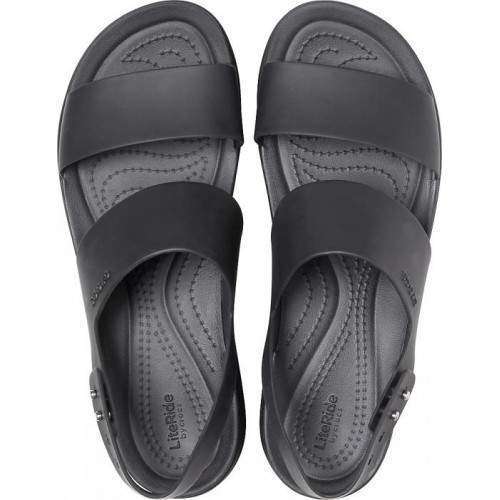 Жіночі Сіндалі Crocs Brooklyn Low Wedge Black/Black — фото 5