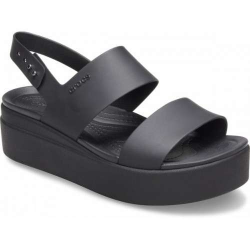 Жіночі Сіндалі Crocs Brooklyn Low Wedge Black/Black — фото 6