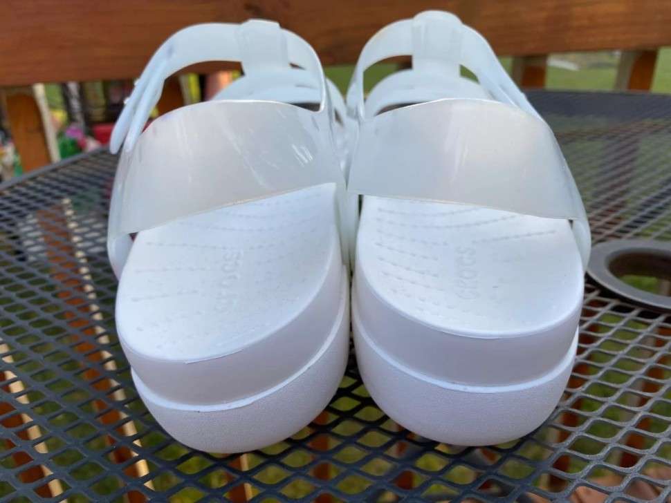 Жіночі Сандалі Crocs Splash Glossy Fisherman White/White — фото 6