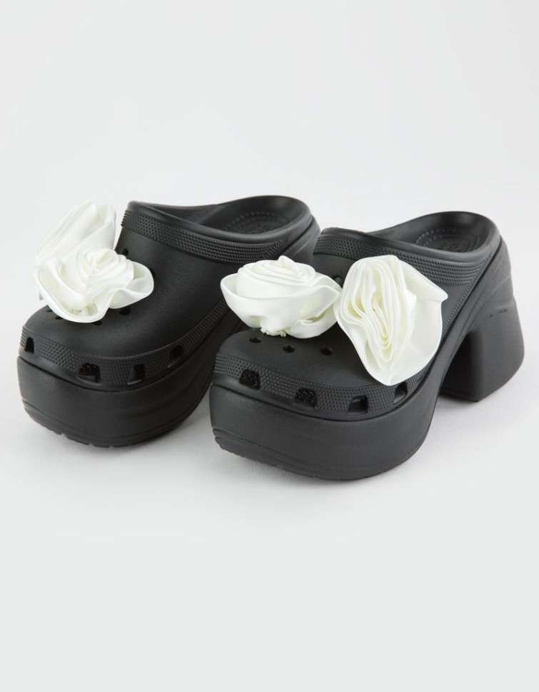 Жіночі Crocs Siren Clog Rosette Black — фото 12