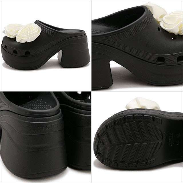 Жіночі Crocs Siren Clog Rosette Black — фото 4