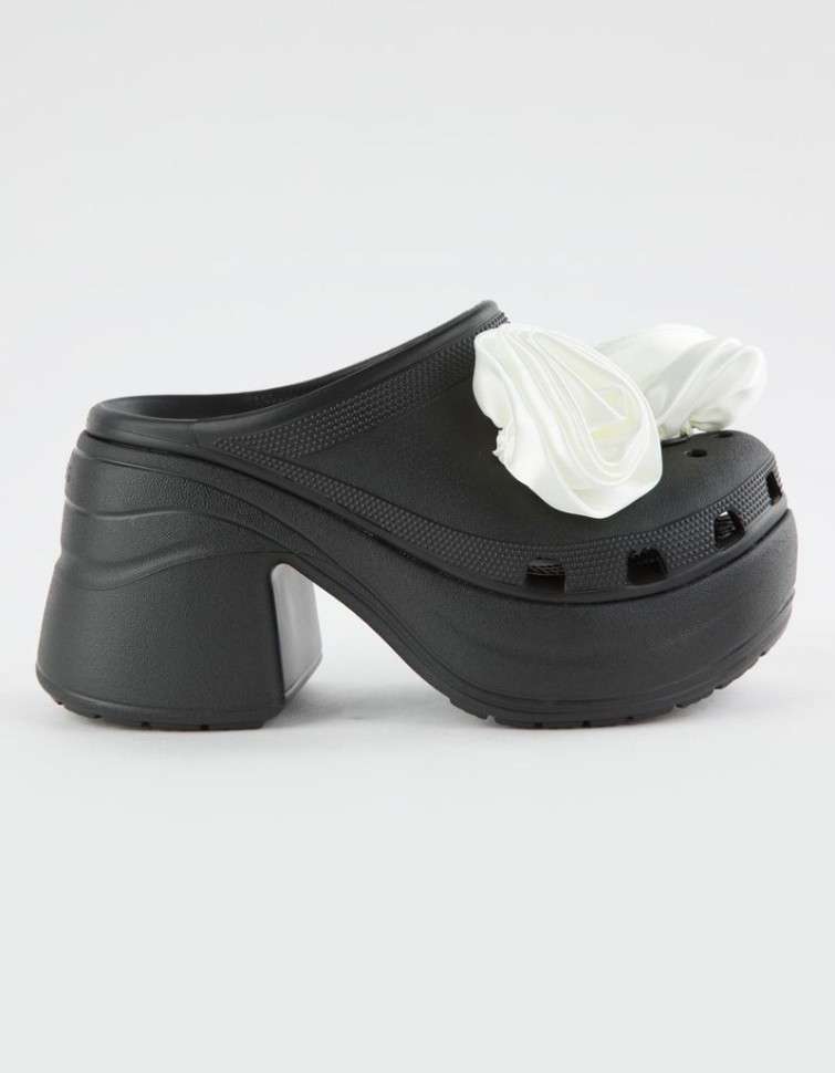 Жіночі Crocs Siren Clog Rosette Black — фото 7