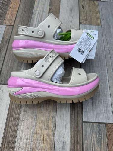 Жіночі Сандалі Crocs Mega Crush Tonal Sandal stucco — фото 3