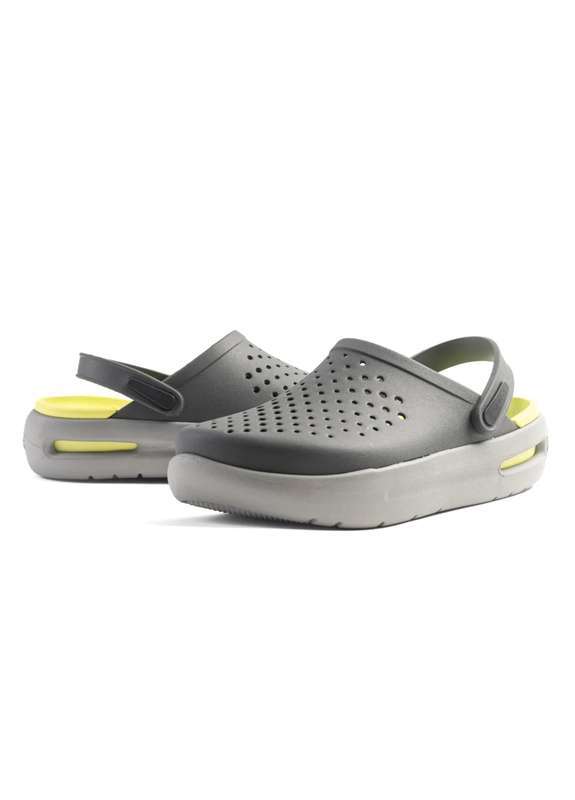 Crocs Лайтрайд Клог Ємоушен Сірі InMotion Clog Grey/Light Green — фото 6