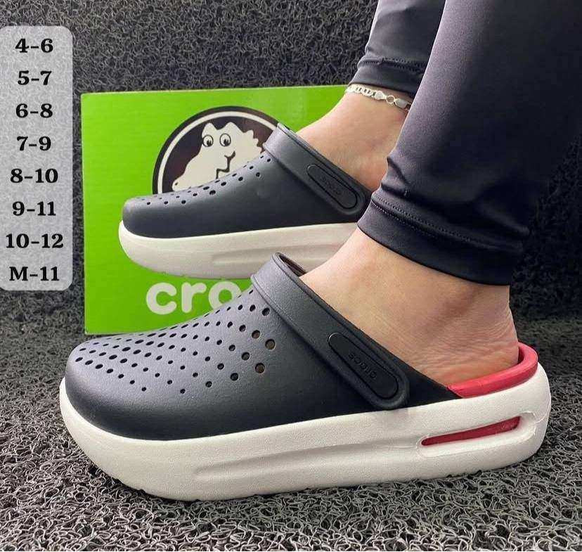 Crocs Ємойшн Клог Чорні з Червоним InMotion Clog Red/black — фото 2