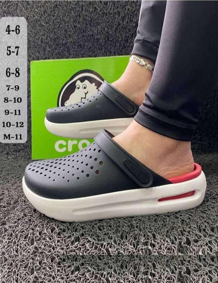Crocs Ємойшн Клог Чорні з Червоним InMotion Clog Red/black — фото 8