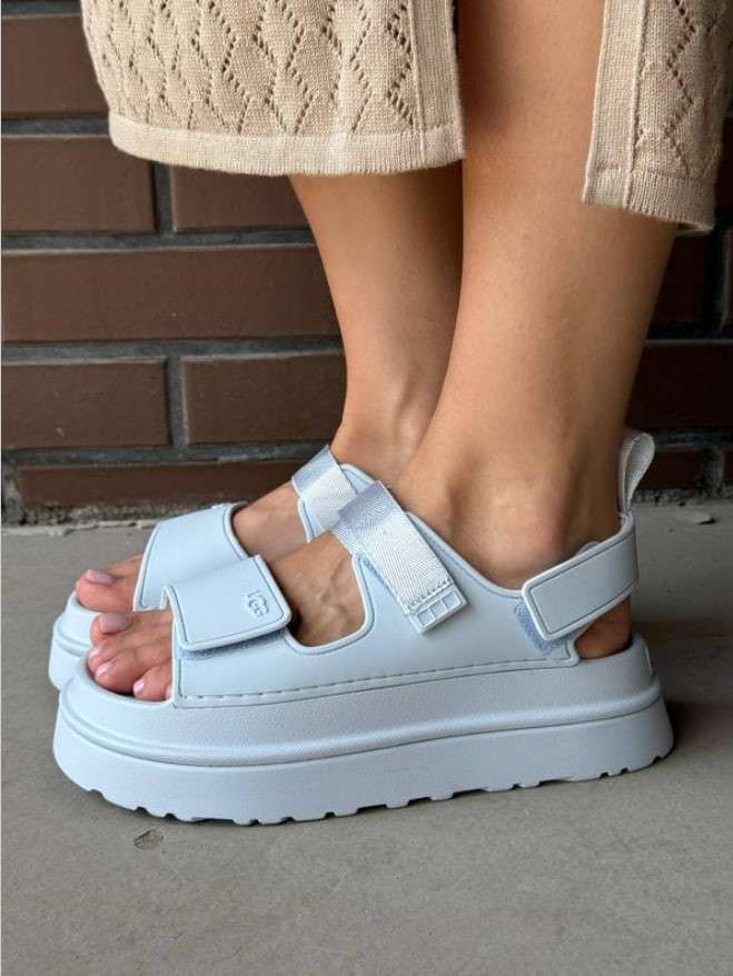 Жіночі UGG Сандалі Світло Блакитні Goldenglow Sandals Blue/White — фото 8