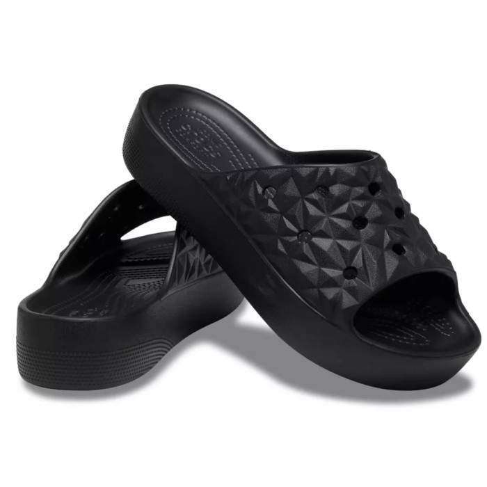 Жіночі шльопанці Crocs Slade Geometric Black — фото 2