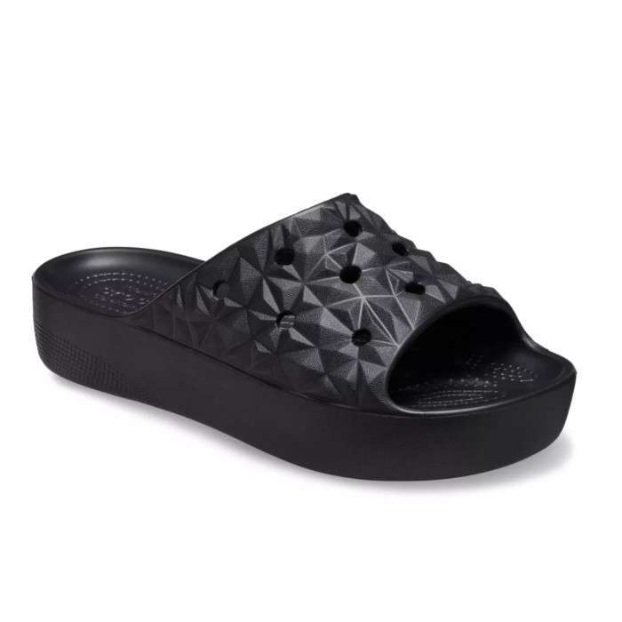 Жіночі шльопанці Crocs Slade Geometric Black — фото 14