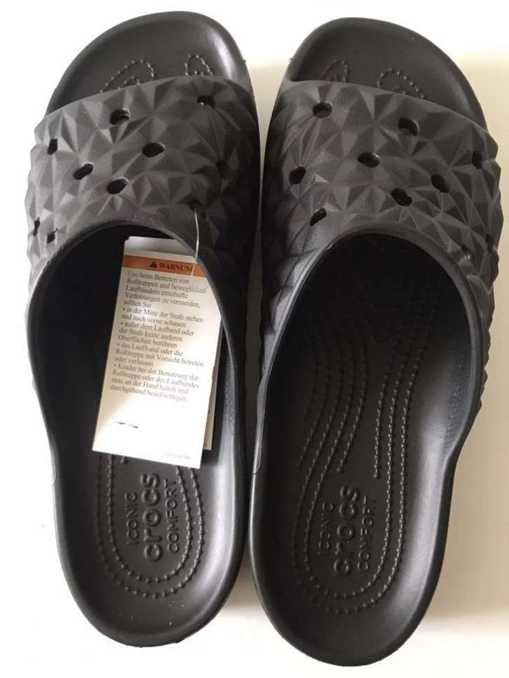 Жіночі шльопанці Crocs Slade Geometric Black — фото 10