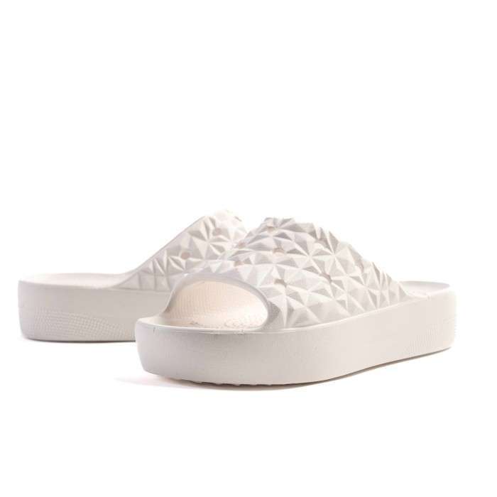 Жіночі шльопанці Crocs Slade Geometric White — фото 11