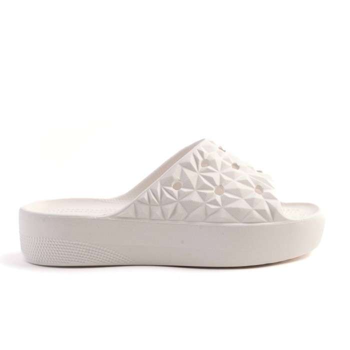 Жіночі шльопанці Crocs Slade Geometric White — фото 12