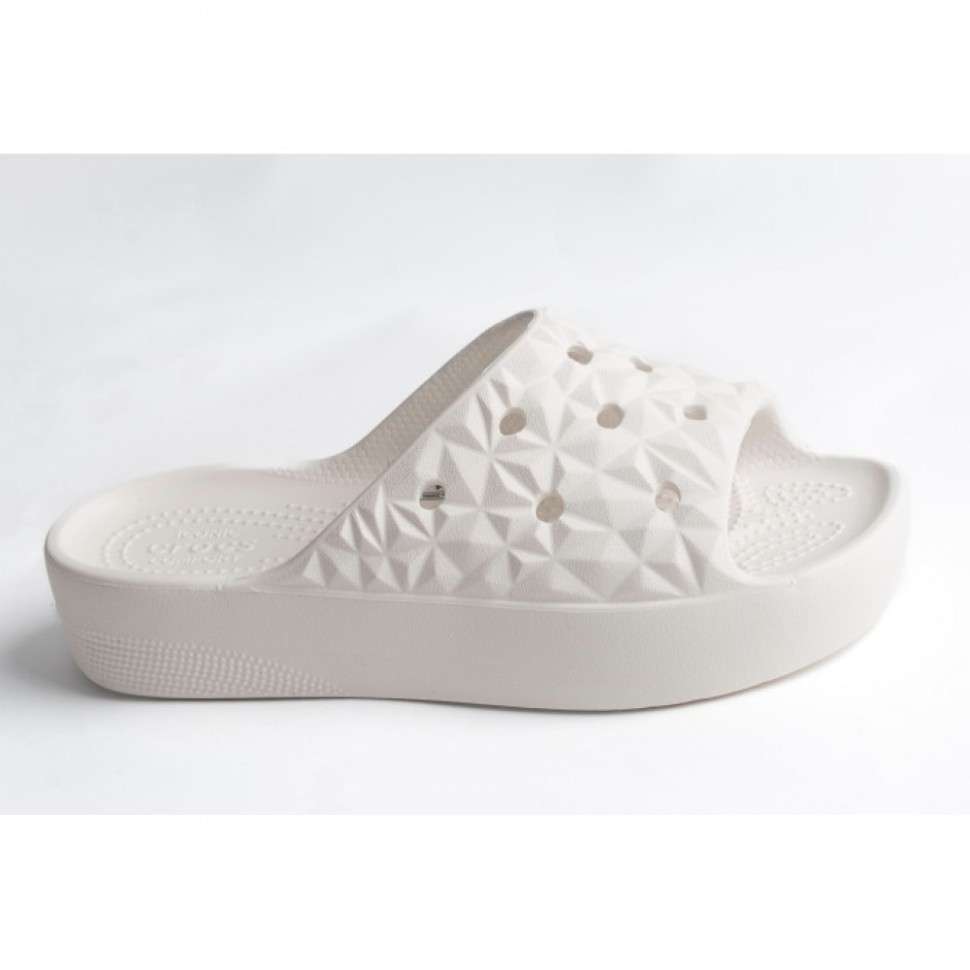 Жіночі шльопанці Crocs Slade Geometric White — фото 8