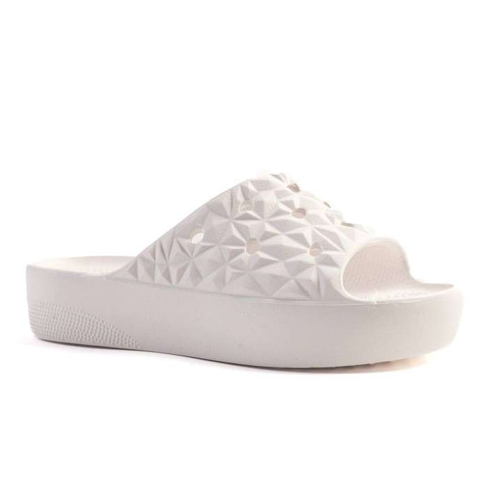 Жіночі шльопанці Crocs Slade Geometric White — фото 10