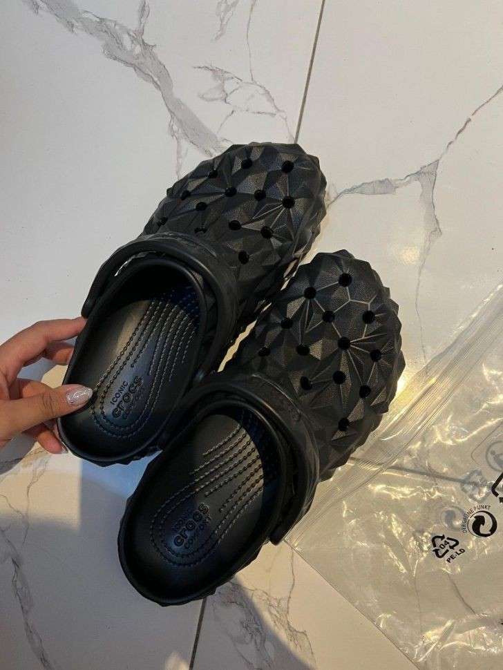 Crocs Геометрік Чорні Geometric Clog Black — фото 4