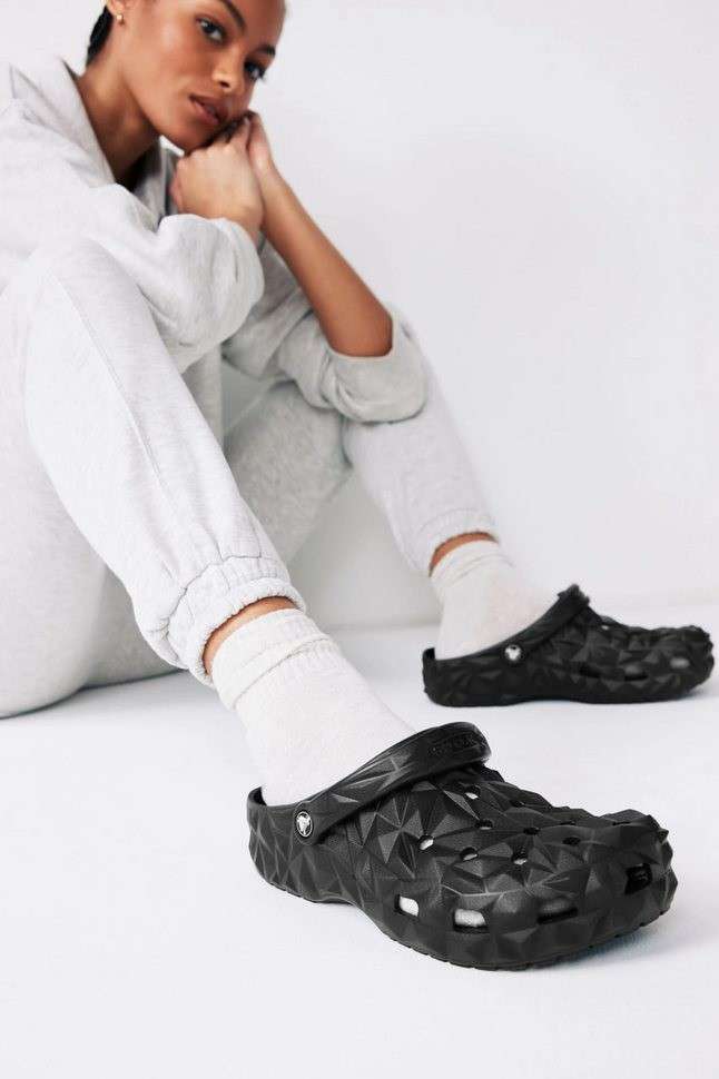 Crocs Геометрік Чорні Geometric Clog Black — фото 10