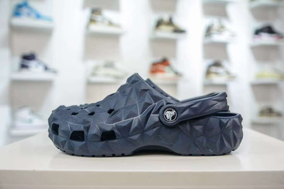 Жіночі Crocs Класік Клог Геометрія Сині Geometric Clog Navy — фото 11