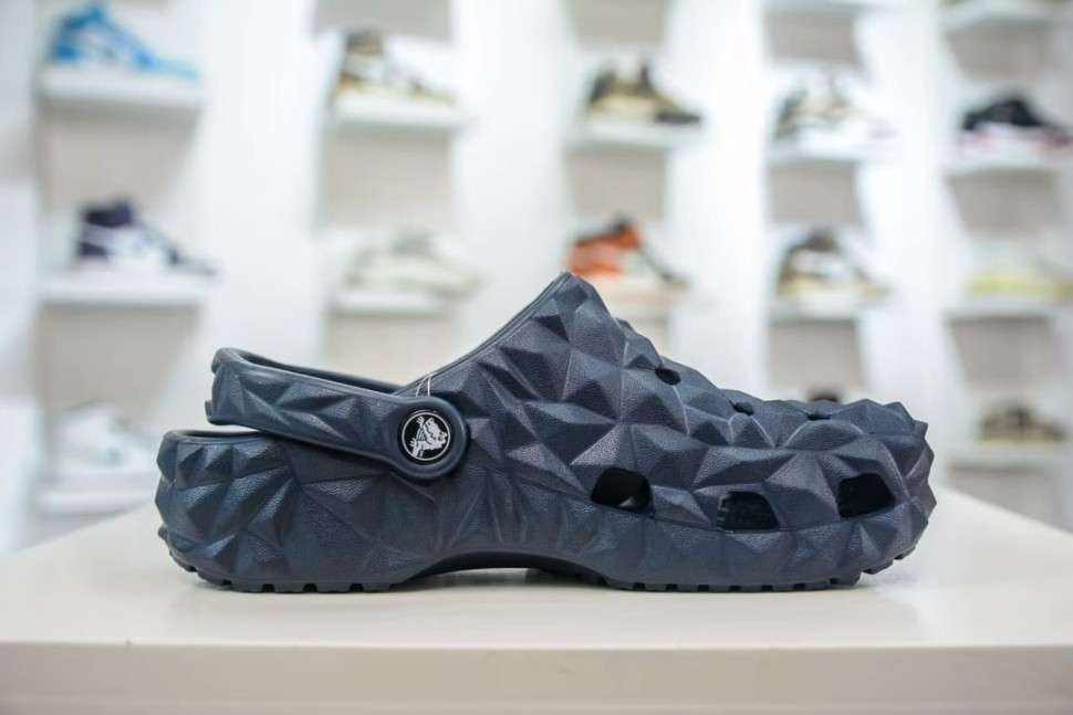Жіночі Crocs Класік Клог Геометрія Сині Geometric Clog Navy — фото 13