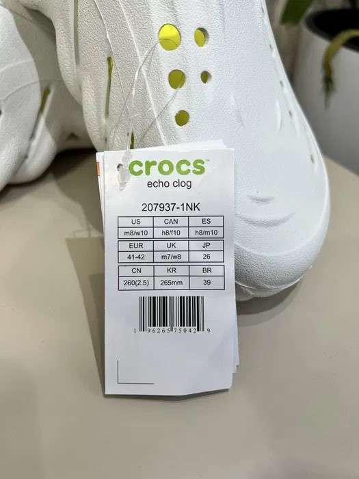 Чоловічі Crocs Єхо Клог Сірі Echo Clog Moonlight — фото 6