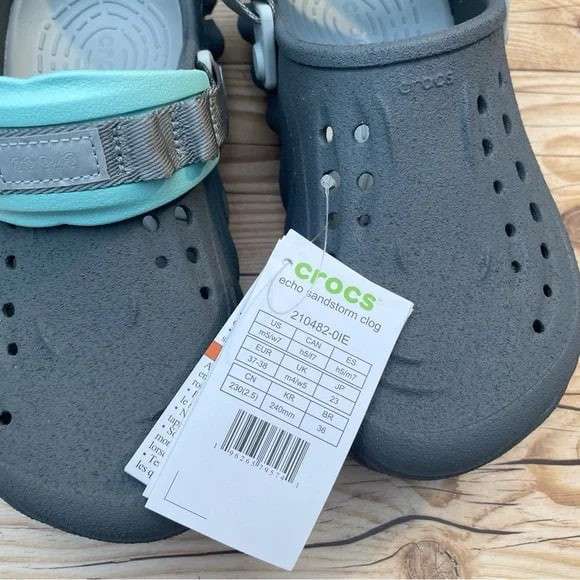 Чоловічі Crocs Echo Clog Sandstorm Slate Grey/Multi — фото 11