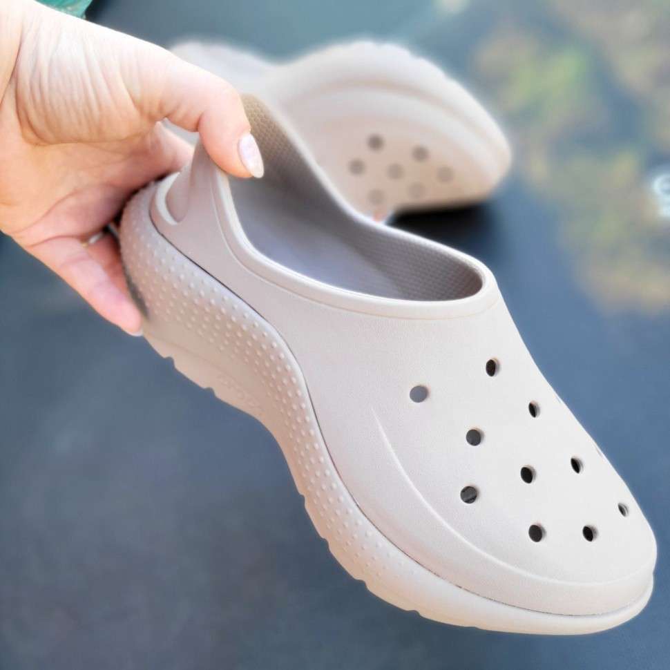 Жіночі кросівки Crocs Classic Sneaker Taupe — фото 7