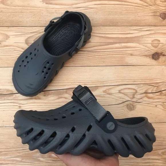 Чоловічі Crocs Єхо Клог Повністю Чорні Echo Clog Storm — фото 4