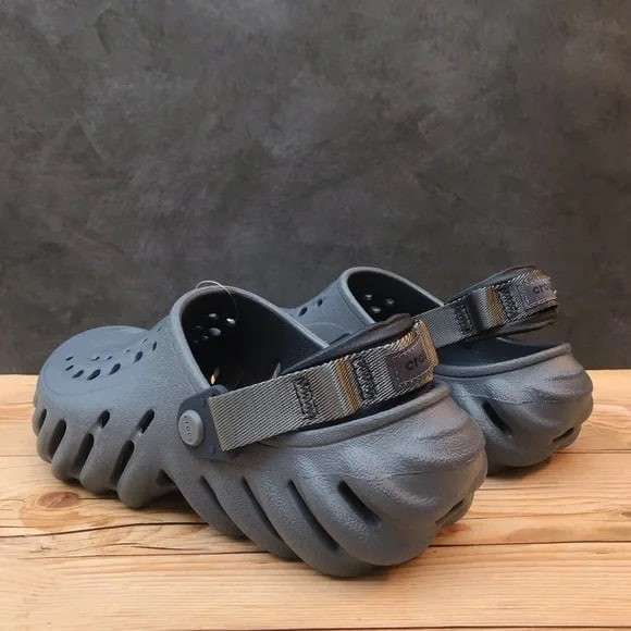 Чоловічі Crocs Єхо Клог Повністю Чорні Echo Clog Storm — фото 6