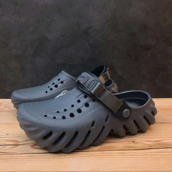 Чоловічі Crocs Єхо Клог Повністю Чорні Echo Clog Storm — фото 7