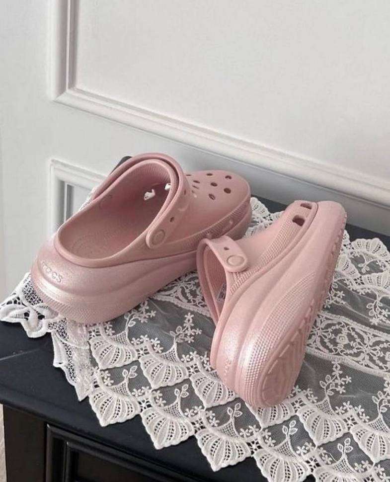 Жіночі Crocs Crush Shimmer Clog Pink Clay — фото 12