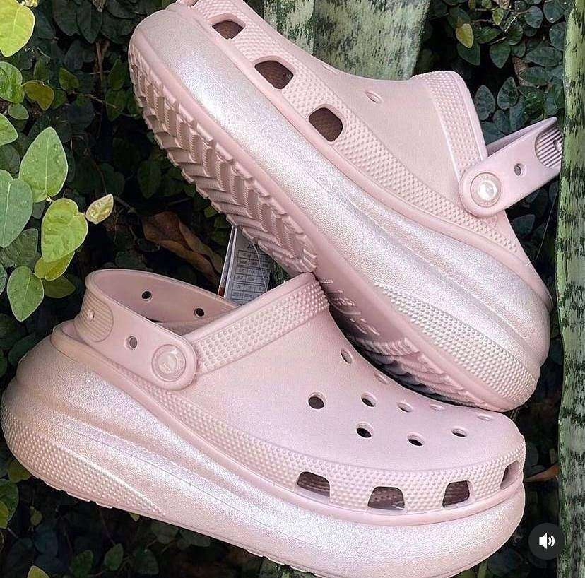 Жіночі Crocs Crush Shimmer Clog Pink Clay — фото 4