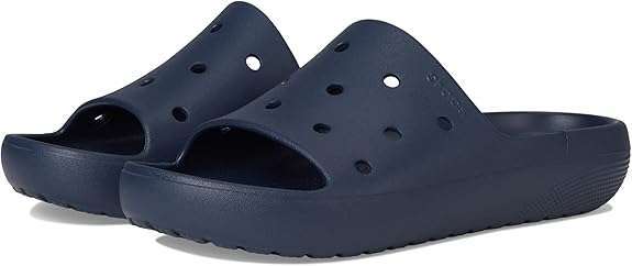 Чоловічі шльопанці Crocs Classic Slide V2 Navy — фото 3