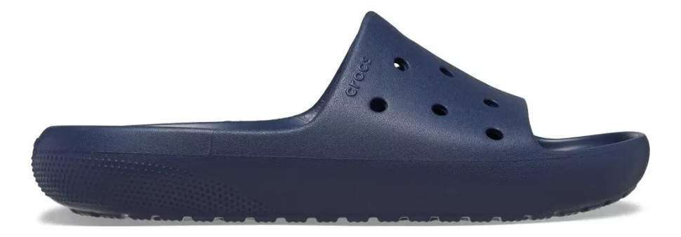 Чоловічі шльопанці Crocs Classic Slide V2 Navy — фото 7