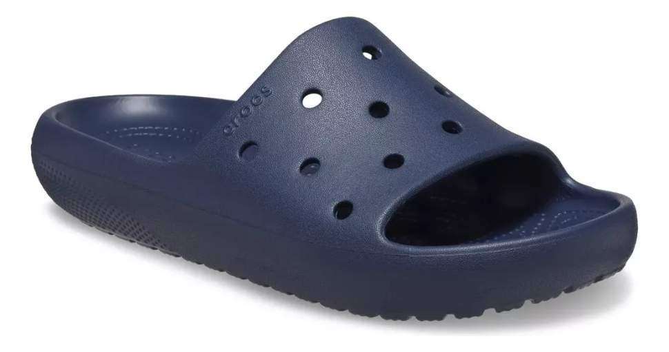 Чоловічі шльопанці Crocs Classic Slide V2 Navy — фото 8