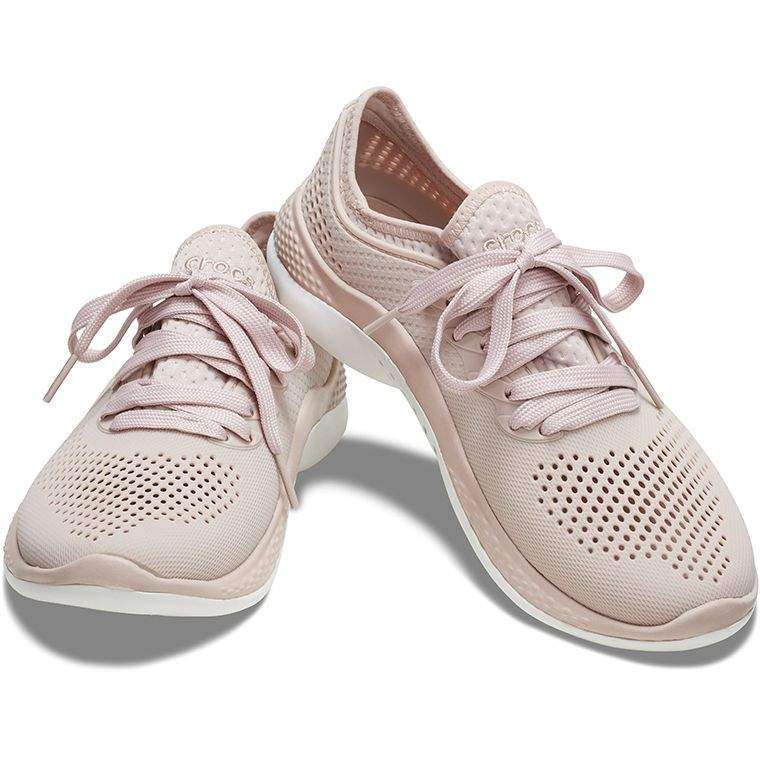 Дитячі Crocs-кросівки для дівчинки Crocs Literide 360 Pacer Pink Clay/White — фото 1