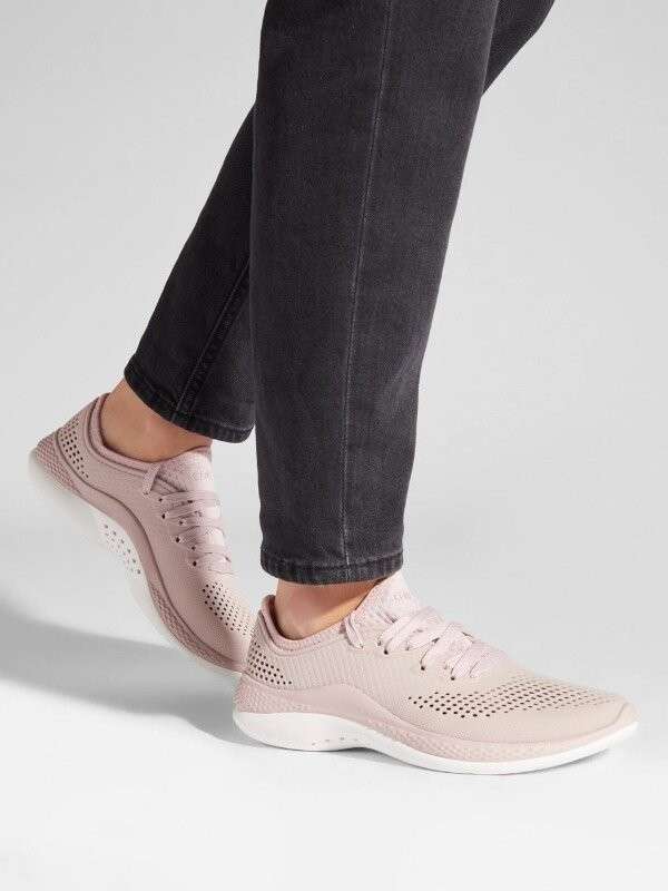 Дитячі Crocs-кросівки для дівчинки Crocs Literide 360 Pacer Pink Clay/White — фото 3
