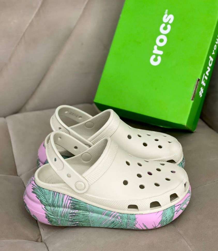 Жіночі Crocs Crush Spring Break Clog Vanilla/Multi — фото 11
