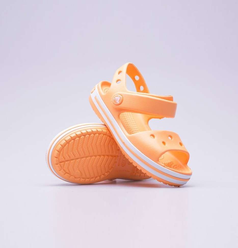 Дитячі сандалії для дівчинки Crocs Bayaband Kids Sandal Cantaloupe — фото 2