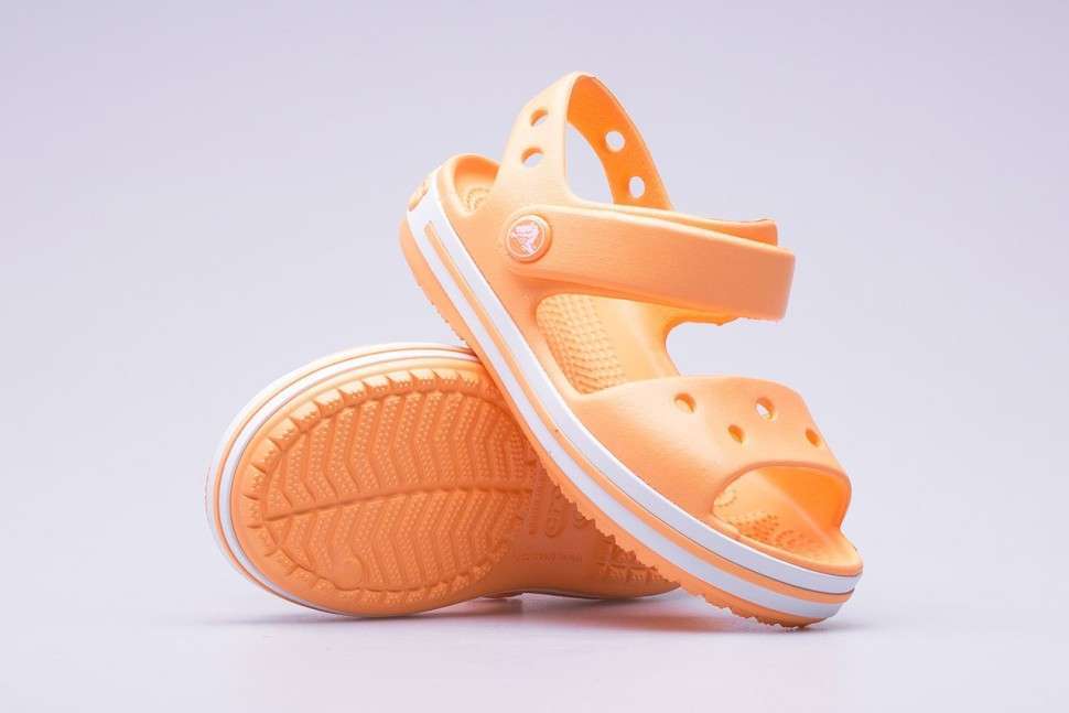 Дитячі сандалії для дівчинки Crocs Bayaband Kids Sandal Cantaloupe — фото 12