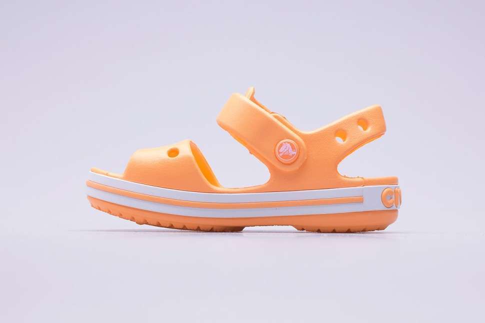 Дитячі сандалії для дівчинки Crocs Bayaband Kids Sandal Cantaloupe — фото 9